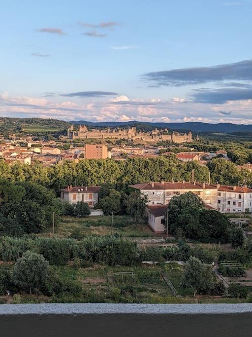 Appartment - Vue Imprenable Sur La Cite Medievale - Parking Gratuit - Climatise 卡尔卡松 外观 照片